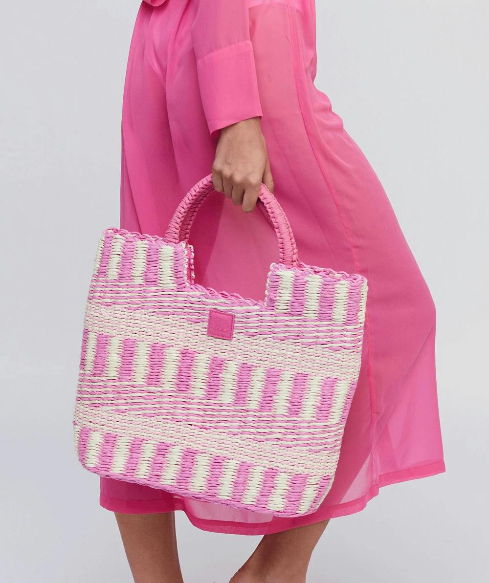 Pia Rossini Dahlia - Straw Tote Bag