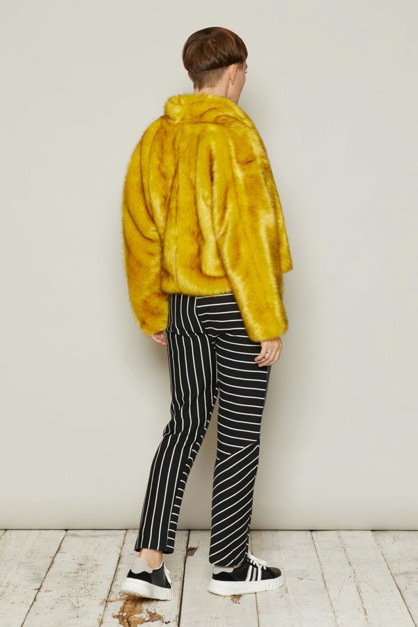 Bo Carter Tiffany Faux Fur Jacket - Goldfinch