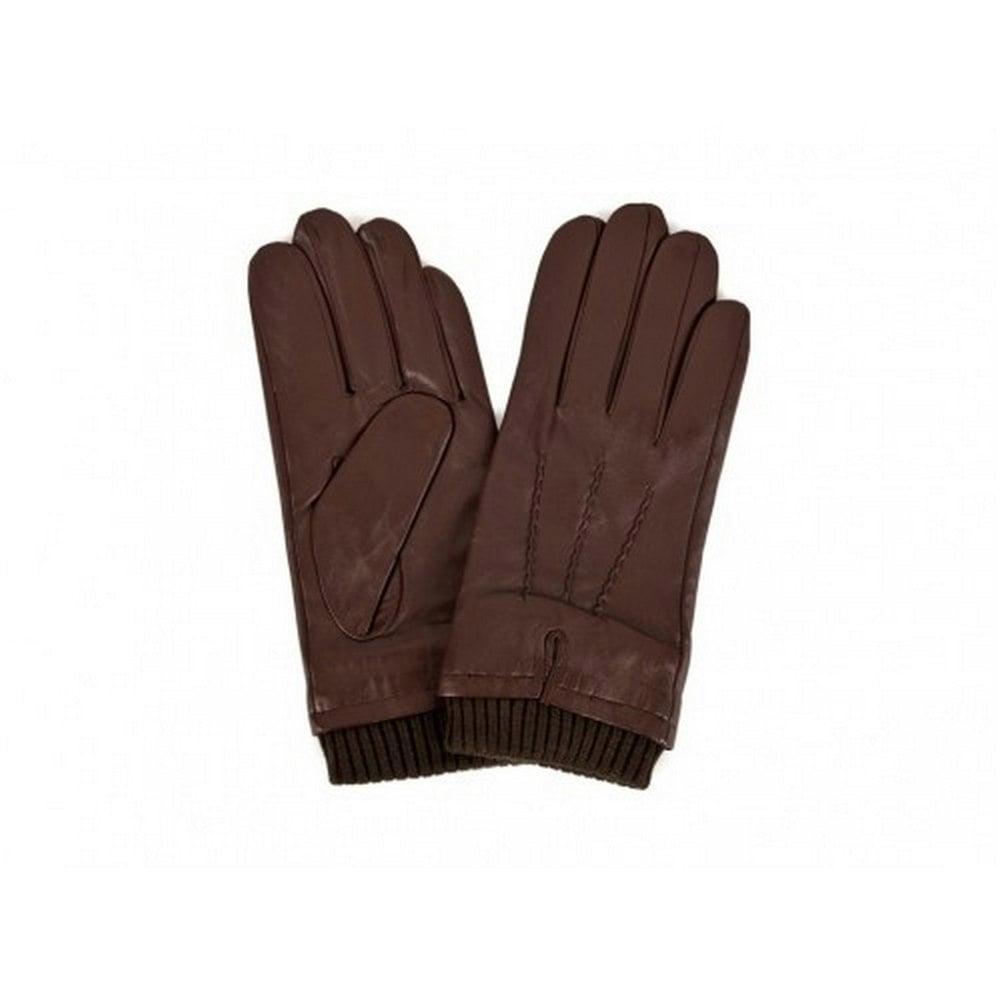 Eastern Counties Leather Mens Rib Cuff Gloves - Brown