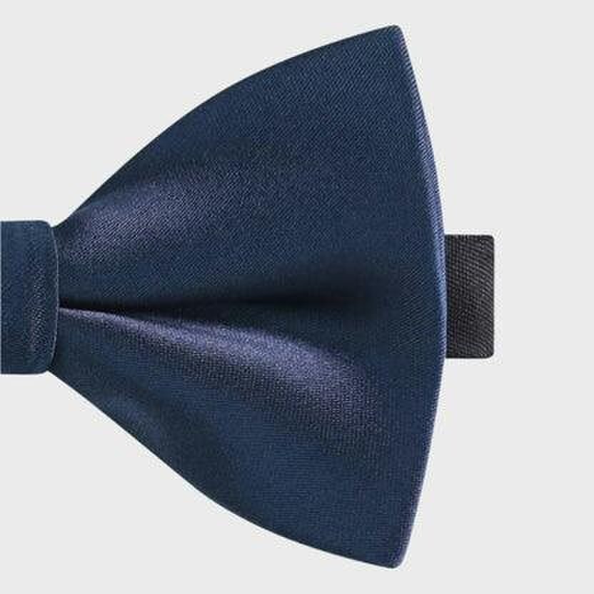 Sophos Classic Smooth Bow Tie - Navy Blue