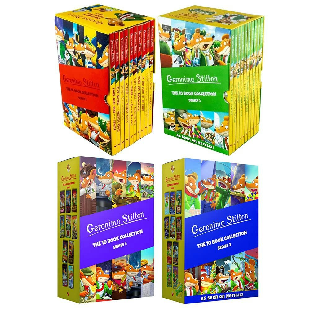 Geronimo Stilton Series 1, 2, 3 & 4: 40 Books Collection Set