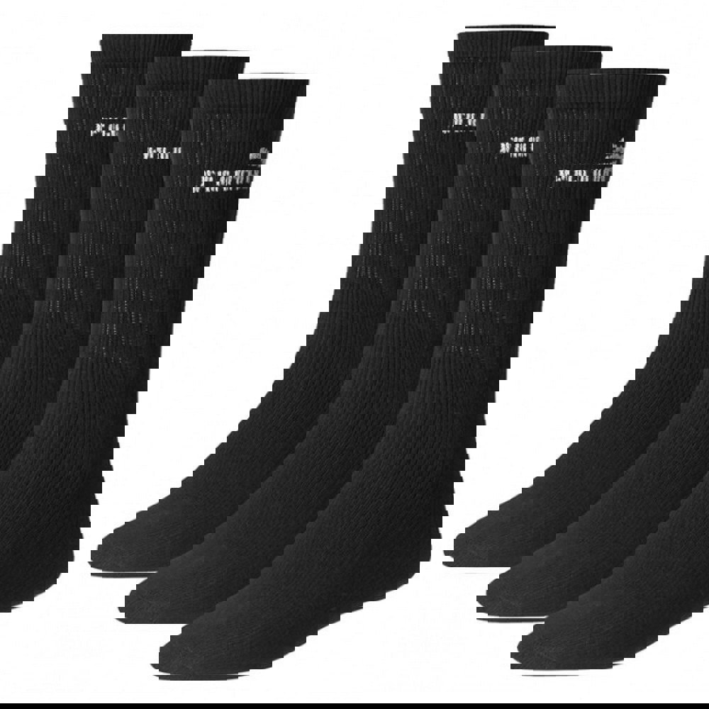 Puma Unisex Adults Crew Socks (Pack Of 3) - Black