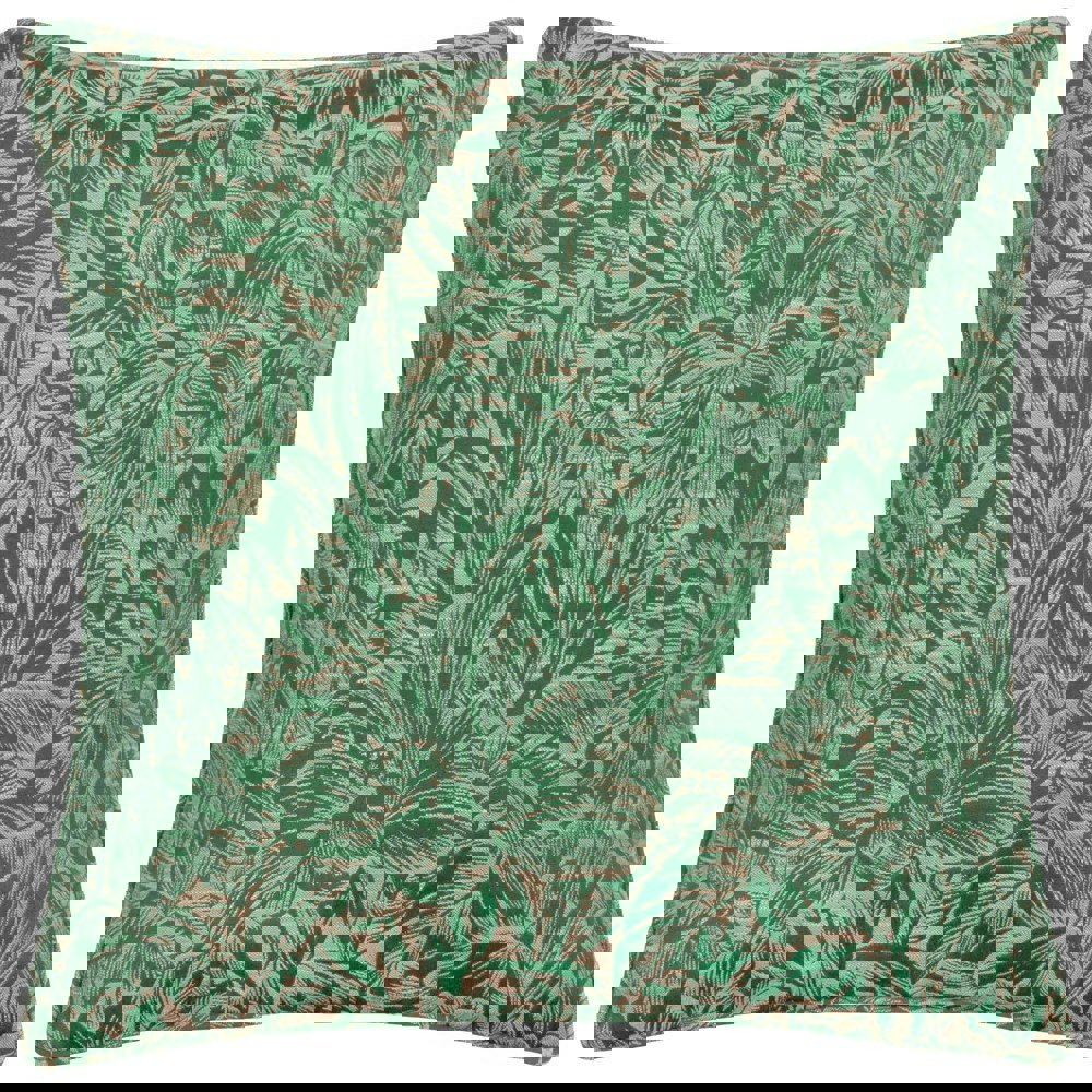 Wylder Nature Grantley Jacquard Piped Cushion Cover - Emerald