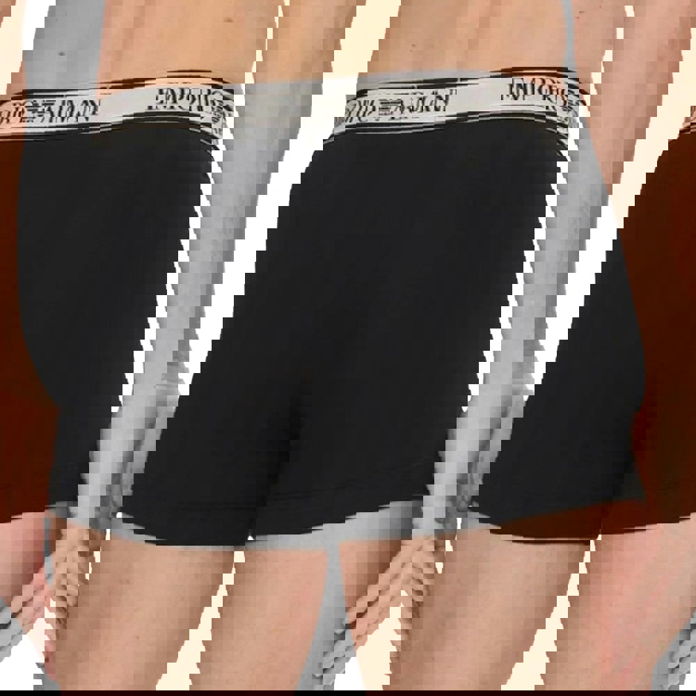 Emporio Armani Mens Boxer Shorts (Pack of 3) - Black