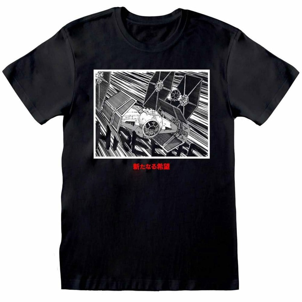 Star Wars Unisex Adult Tie Fighter T-Shirt - Black/White
