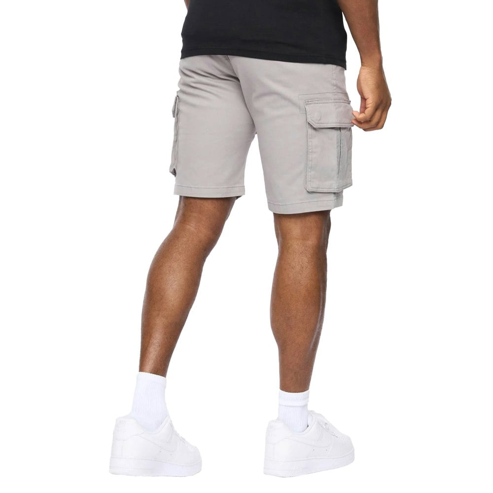 Crosshatch Mens Frentons Cargo Shorts - Grey