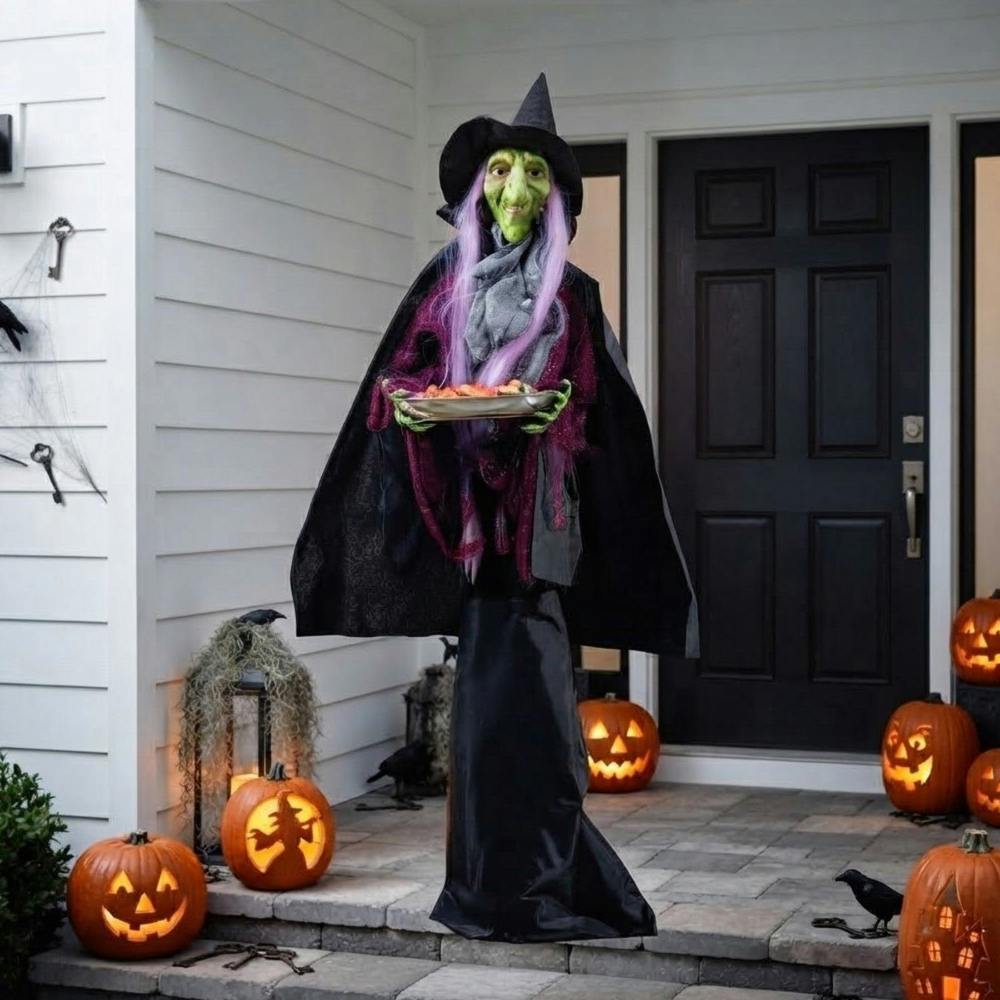 Garden Greatness 4ft Animated Spooky Witch Halloween Decoration