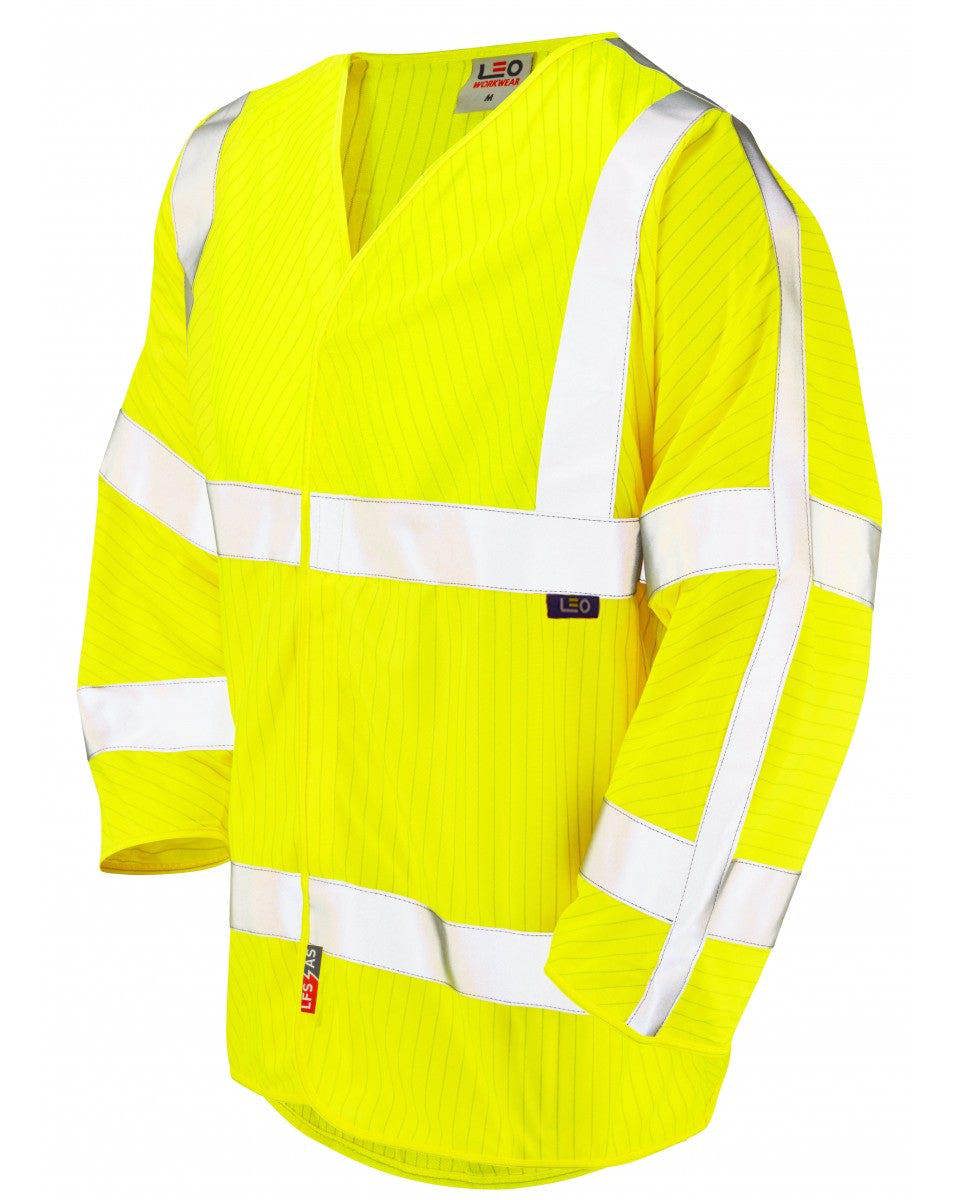 Leo Workwear Sticklepath 3/4 Sleeve Waistcoat - Yellow