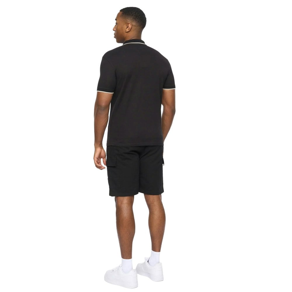 Crosshatch Mens Utilate Polo Shirt - Black