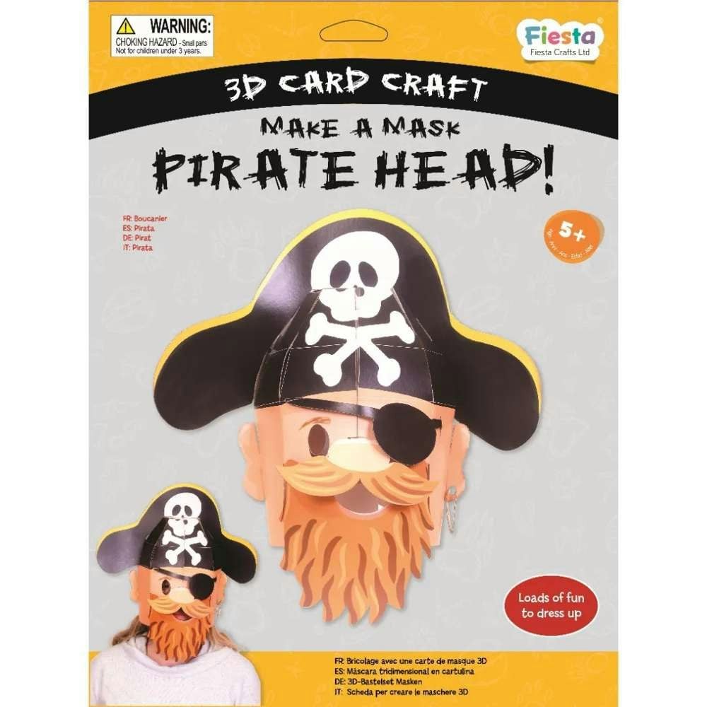 Fiesta Crafts Pirate 3D Mask Card Craft
