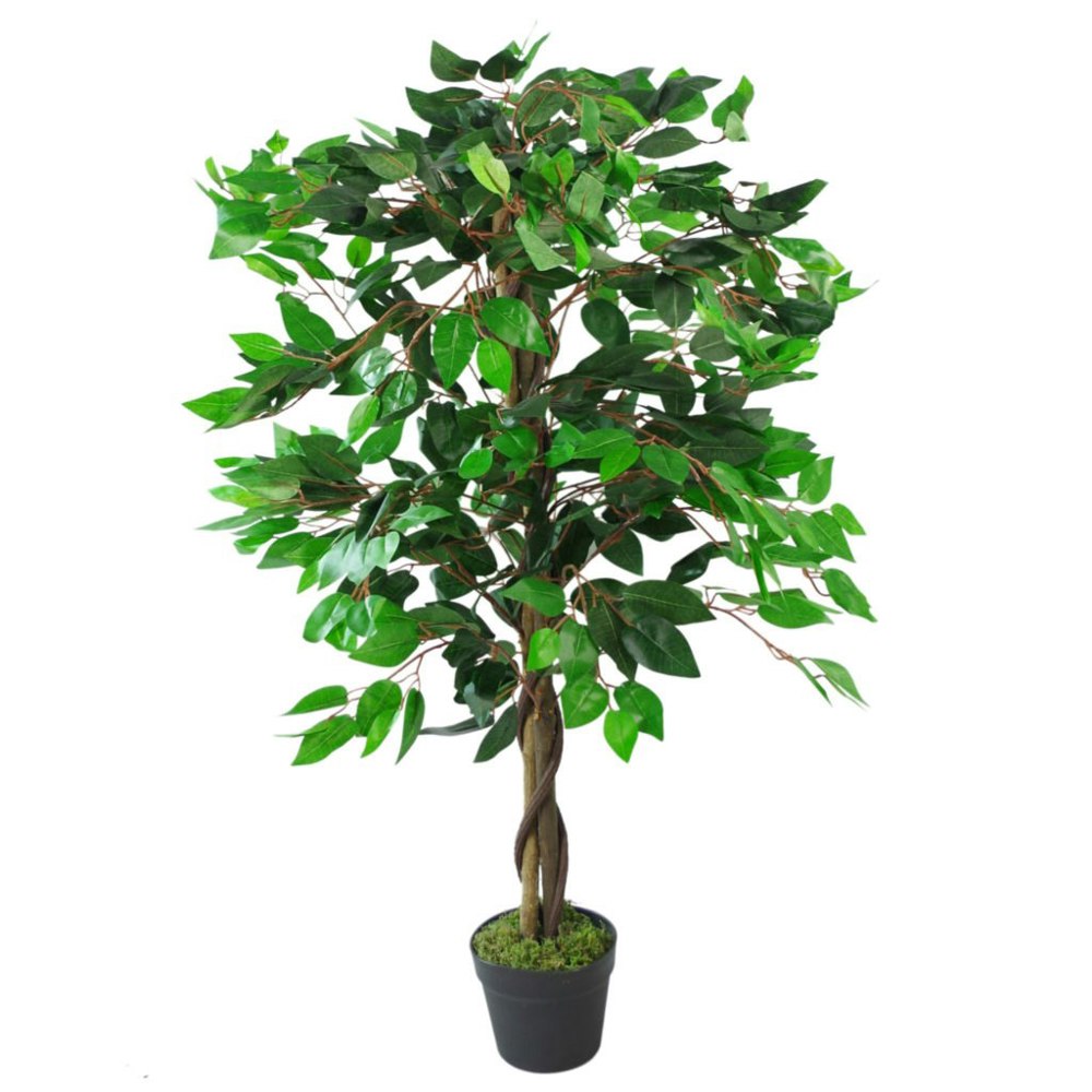 Leaf 110cm Leaf Realistic Artificial Ficus Tree / Plant