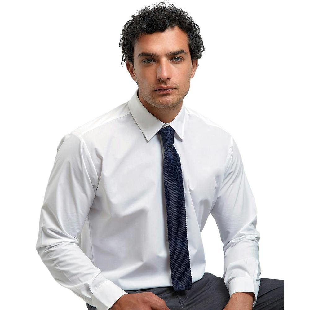Premier Unisex Adult Slim Knitted Tie - Navy
