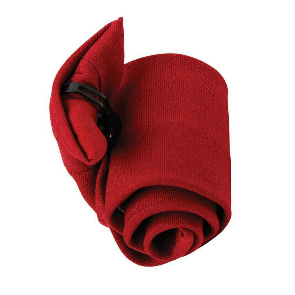 Premier Tie - Mens Plain Workwear Clip On Tie - Burgundy