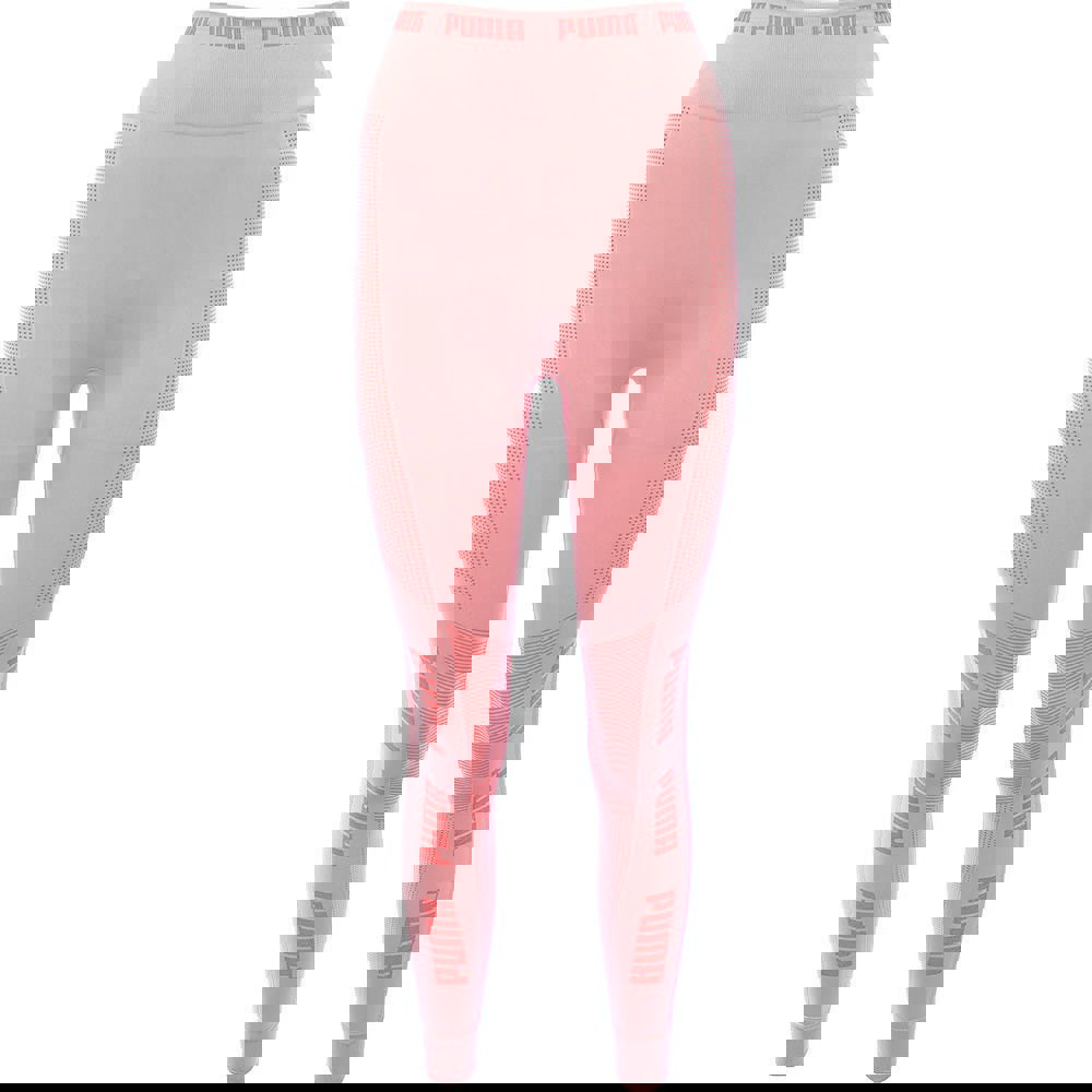 Puma Womens Soft Pink Training Evoknit Seamless Leggings
