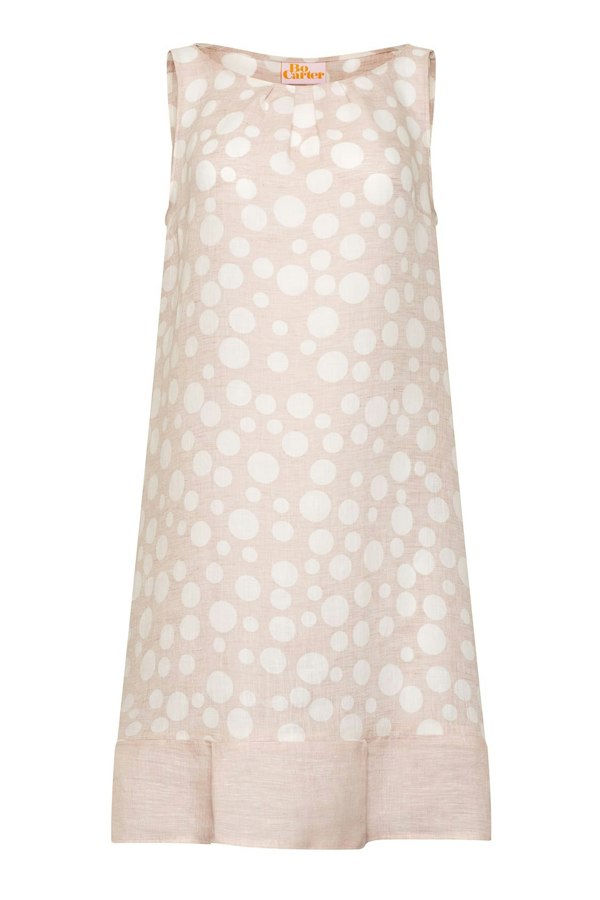 Bo Carter Linen Arabella Dress - Champagne