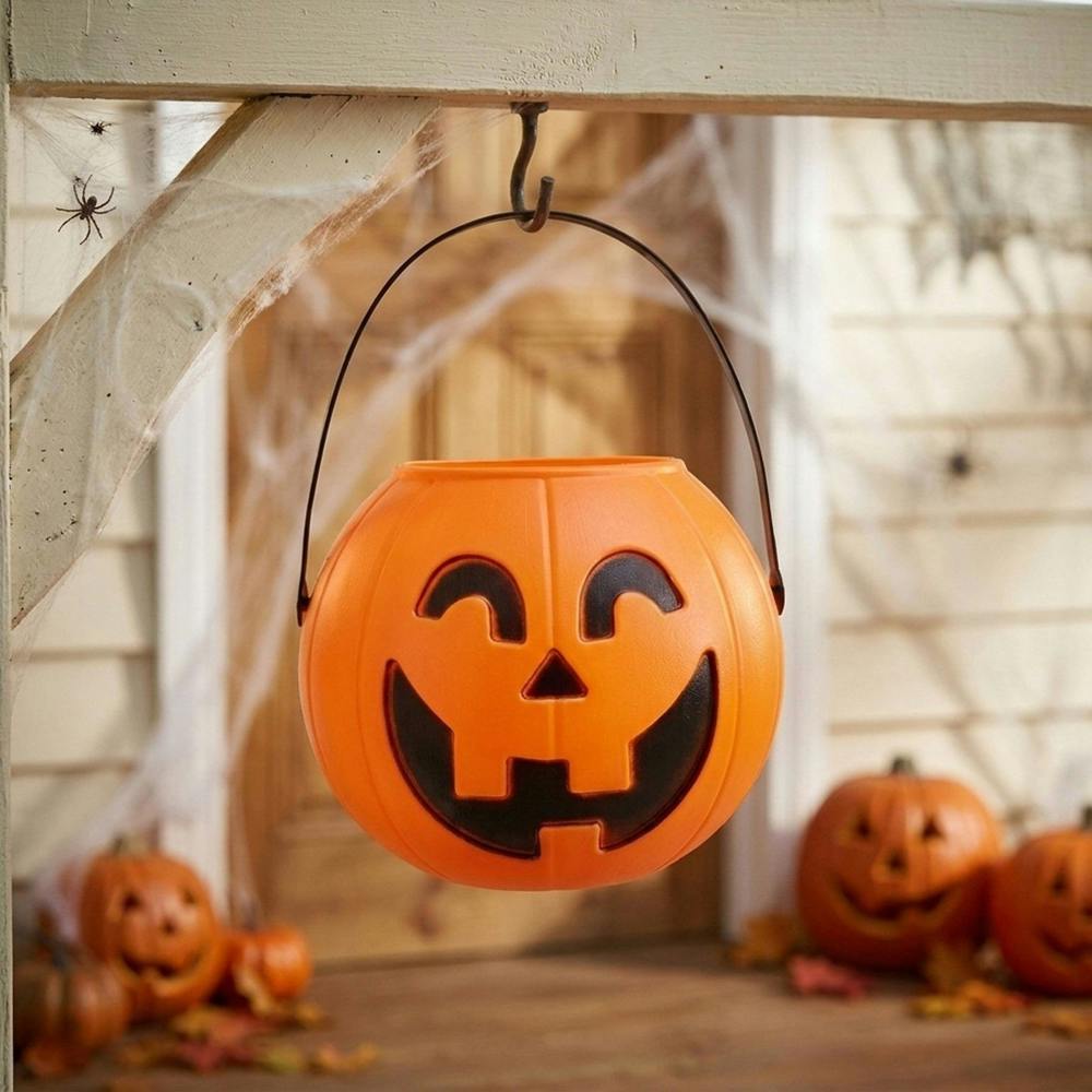 Garden Greatness Spooky Light-Up Sound Halloween Pumpkin Bucket