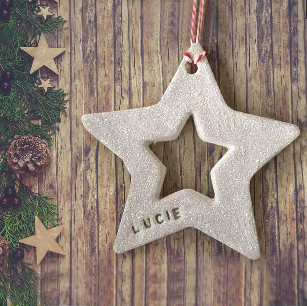 Personalised Star Decoration - detail view
