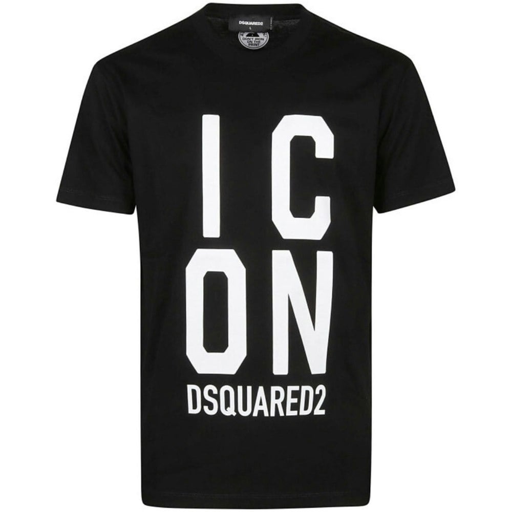 Dsquared2 Bold Icon Logo Cool Fit T-Shirt - Black