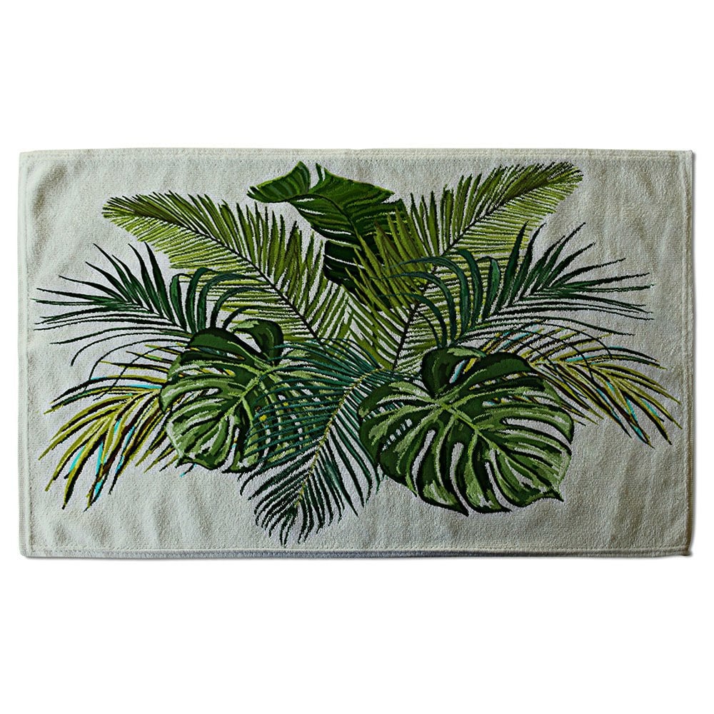 Benjamin Tate Design Green Tropical Foliage (Bath Towel)