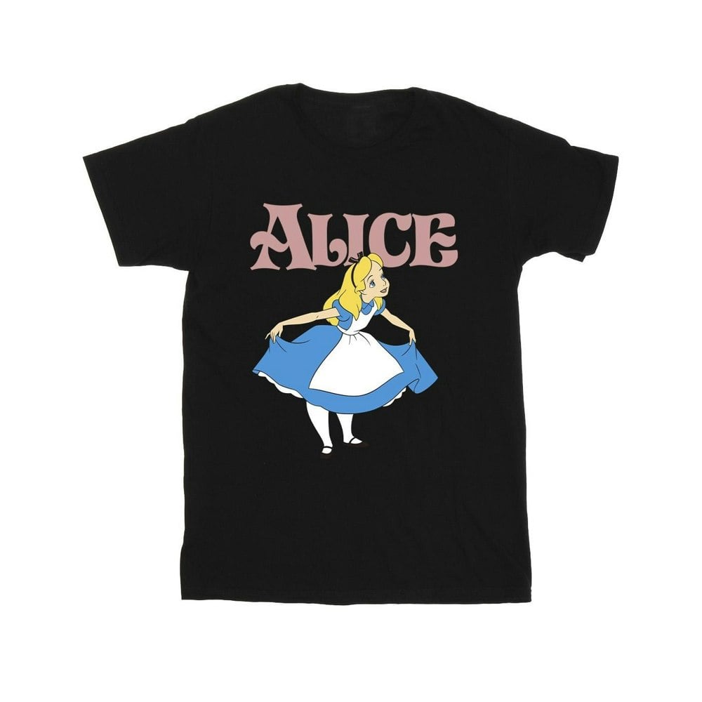 Disney Mens Alice In Wonderland Take A Bow T-Shirt - Black