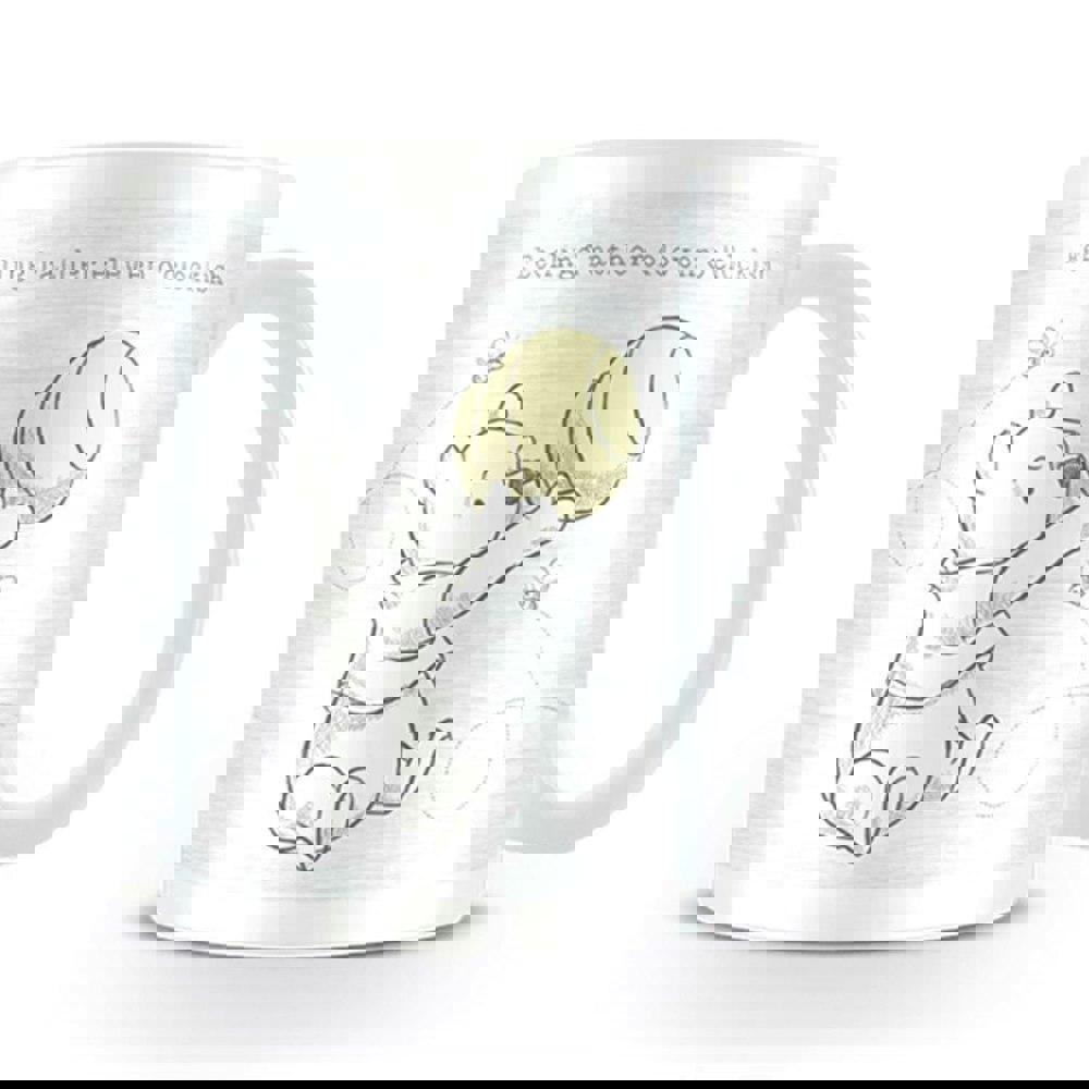 Winnie the Pooh Eleven O´Clockish Mug - Black/White/Yellow