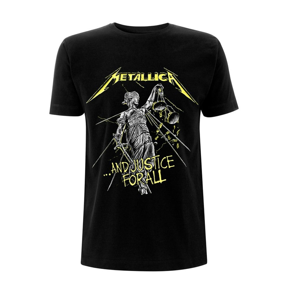 Metallica Unisex Adult And Justice For All Track T-Shirt - Black