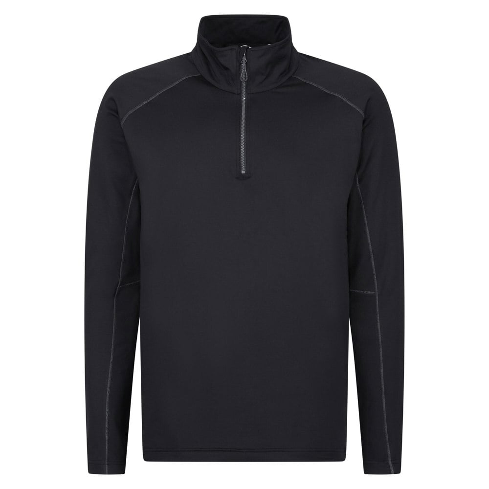 Regatta Mens Core Stretch Half Zip Midlayer - Black