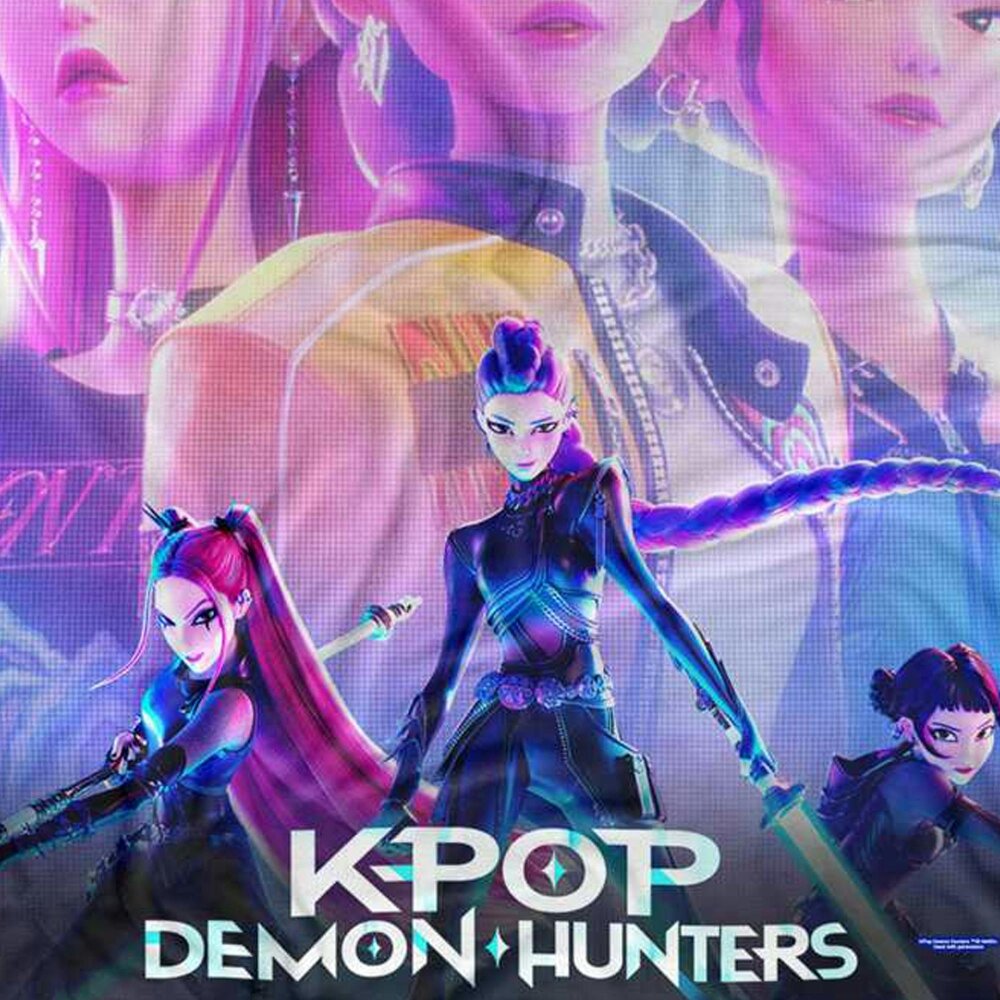 K-Pop Demon Hunters Ready To Fight Fleece Huntr/X Supersoft Throw - Multicoloured