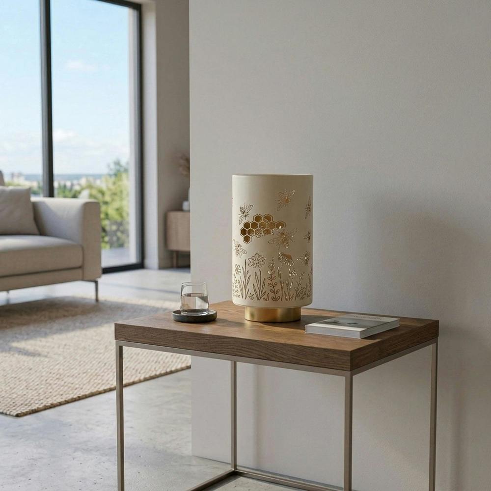 Garden Greatness Bumble Bee Honeycomb LED Table Lamp