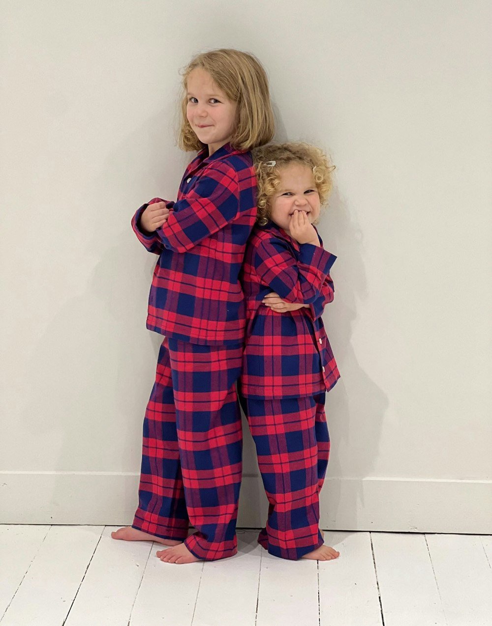 Children's Brushed Cotton Pyjama Set – Dumbarton Tartan - British Boxers