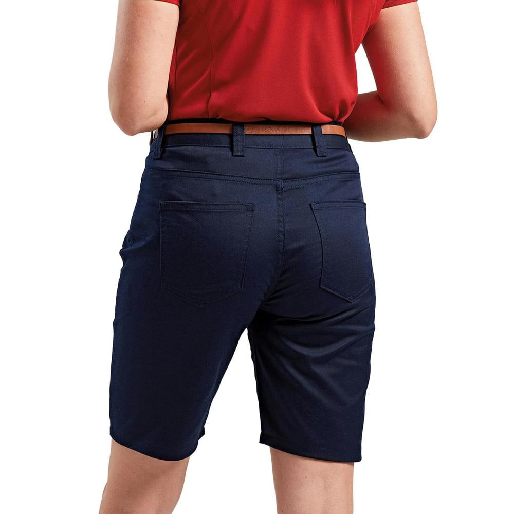 Premier Womens/Ladies Chino Shorts - Navy