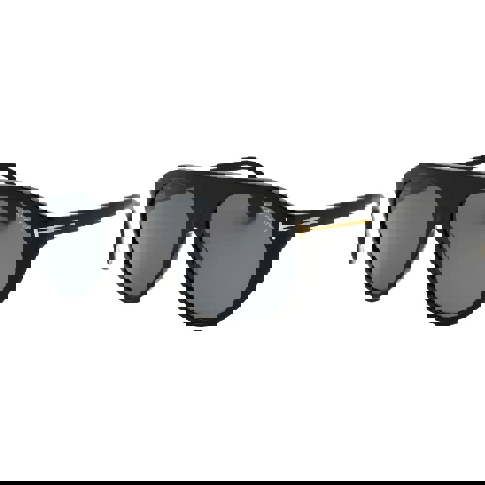Tom Ford Smoke Lensed Shiny Black Sunglasses One Size