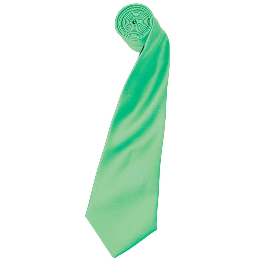 Premier Mens Plain Satin Tie (Narrow Blade) (Pack of 2) - Turquoise - Turquoise - One Size