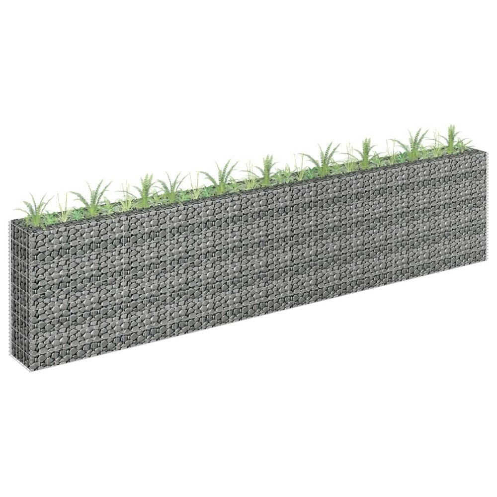 Berkfield Gabion Raised Bed Galvanised Steel 360x30x90 cm