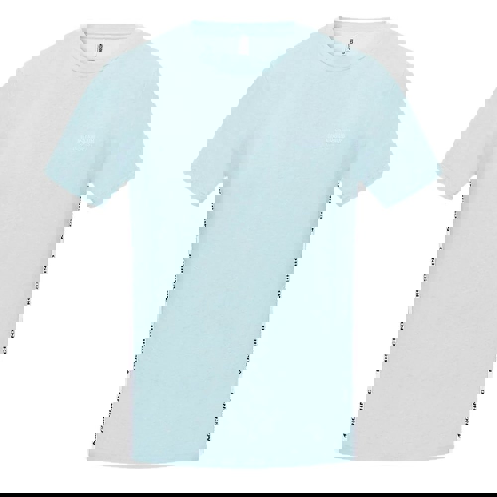 Moschino Taped Hem Logo Light Blue T-Shirt XXL