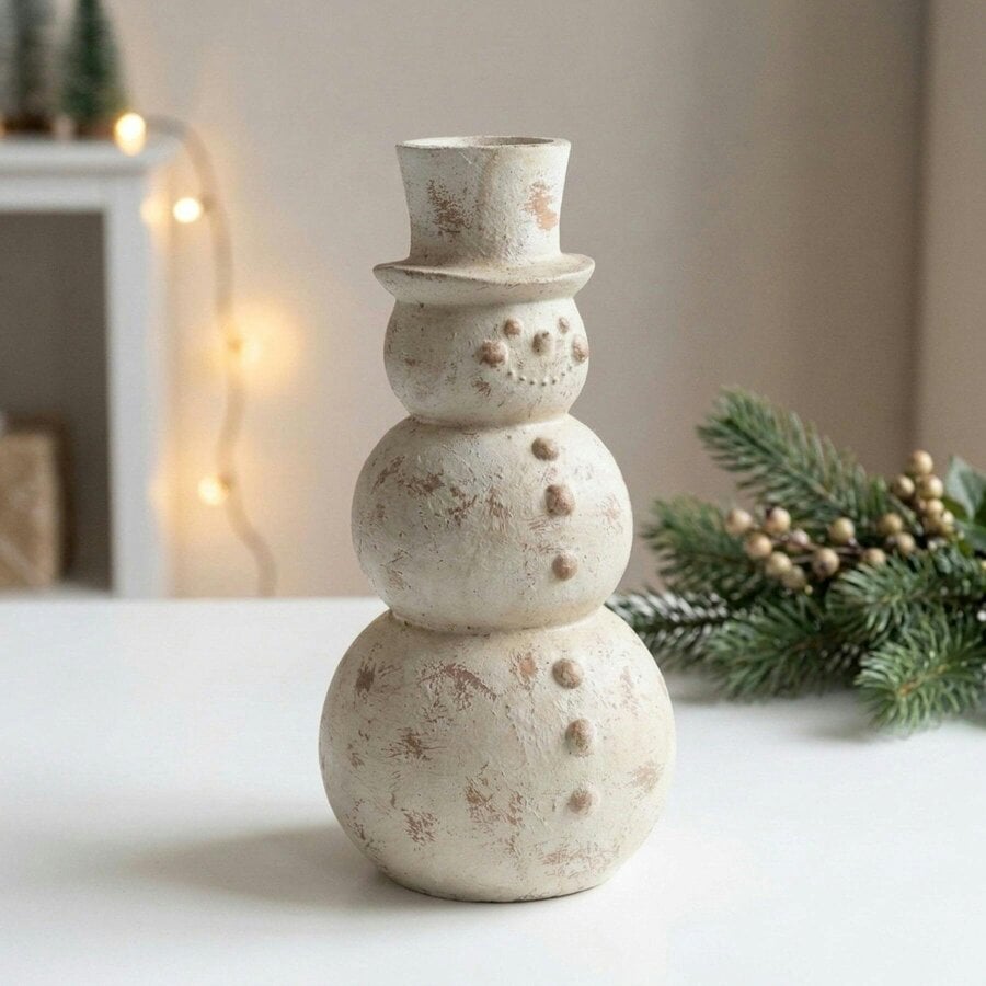 Garden Greatness Vintage Christmas Snowman Ornament