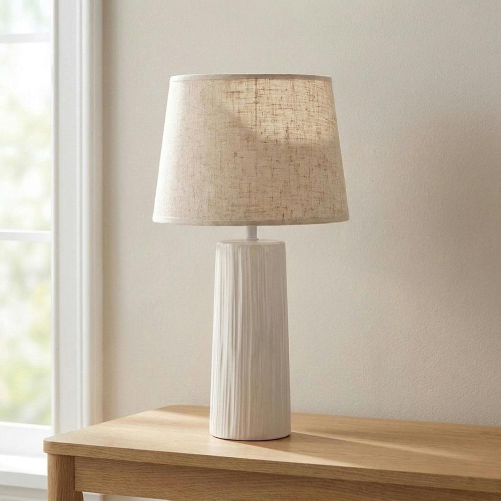 Garden Greatness Smooth Refined Ceramic Table Lamp