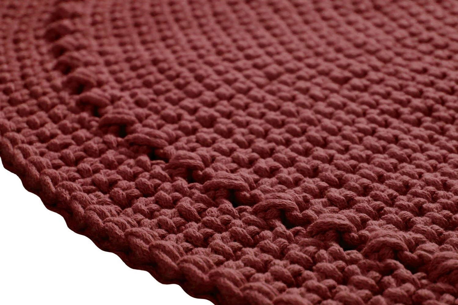 Crocheted rug NEBO | TERRACOTTA - Zuri House