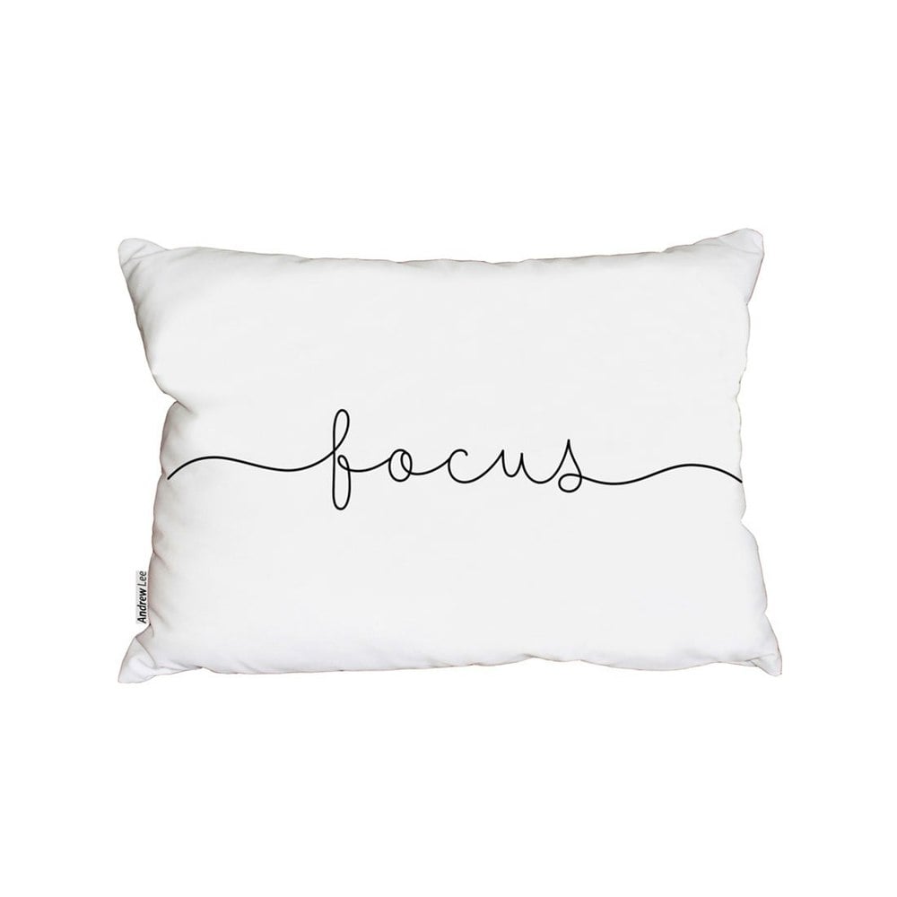 Benjamin Tate Design Text Focus (Outdoor Cushion)