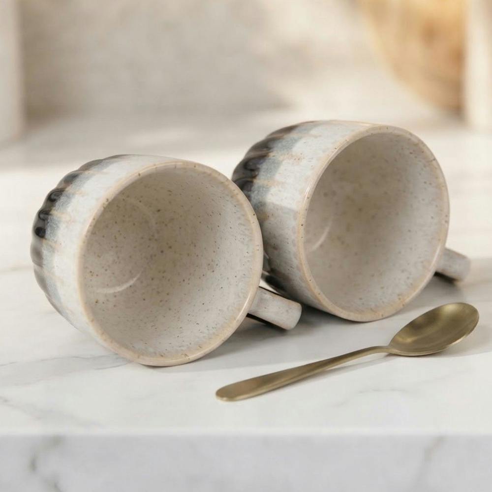 Garden Greatness 2 Pack Aqua Reactive Glaze Mugs Set