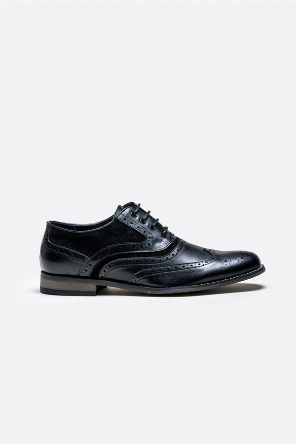 Russel black/black shoe side