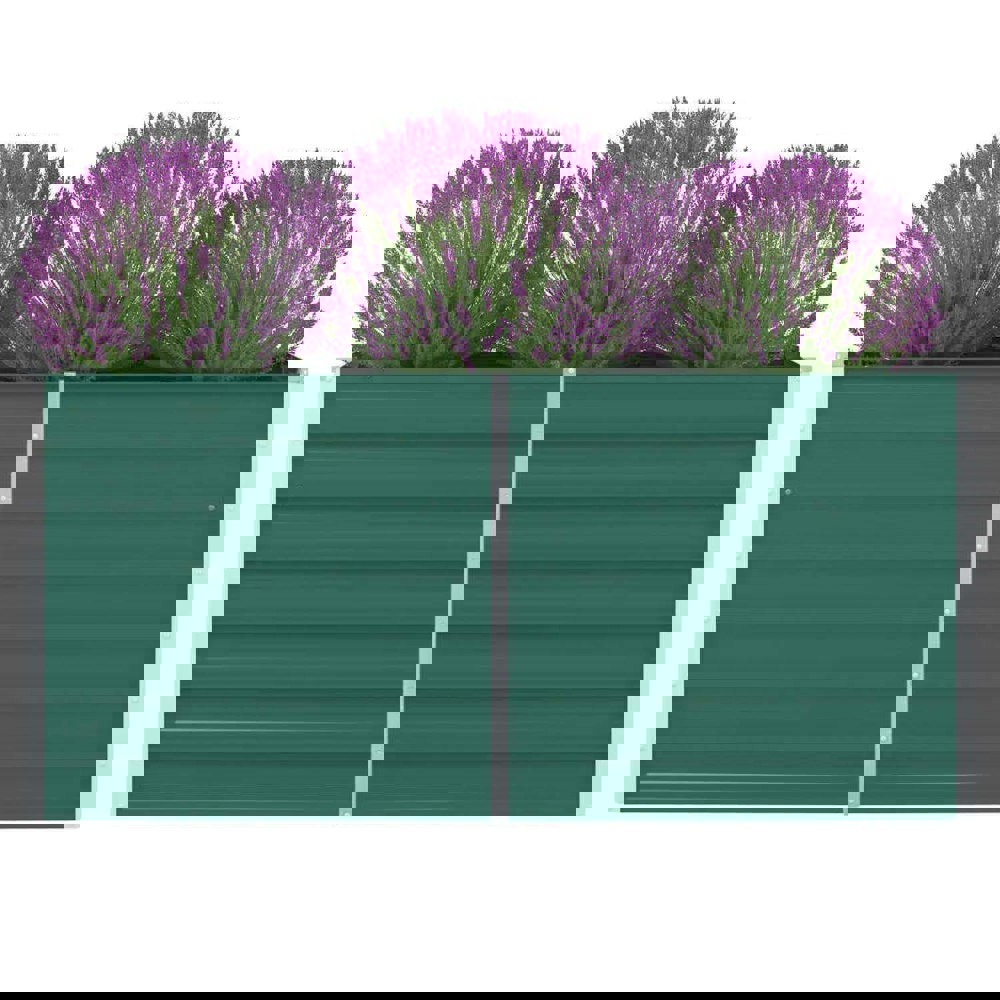 Berkfield Raised Garden Bed 160x80x77 cm Galvanised Steel Green
