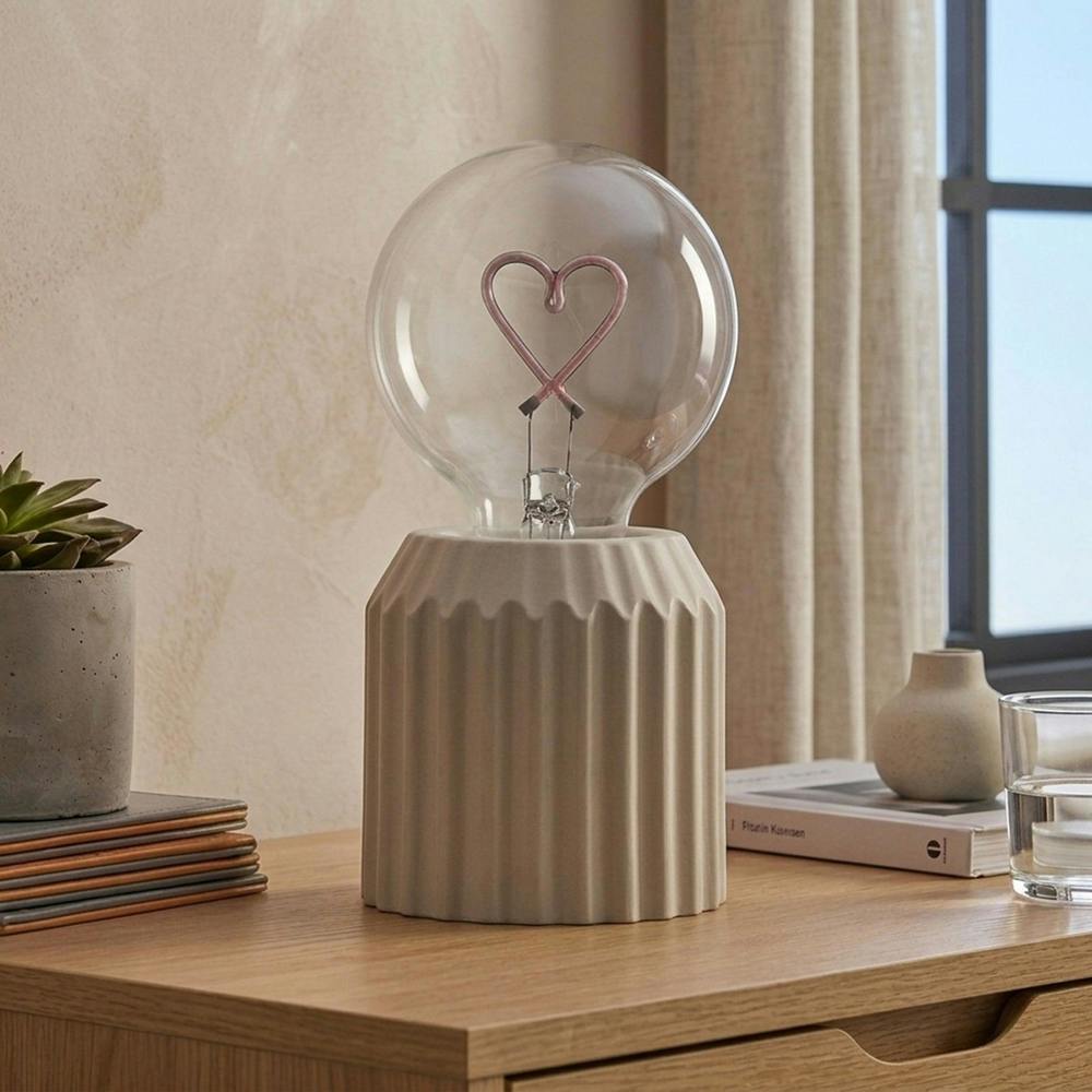 Garden Greatness Maison Heart Neon Effect LED Table Lamp