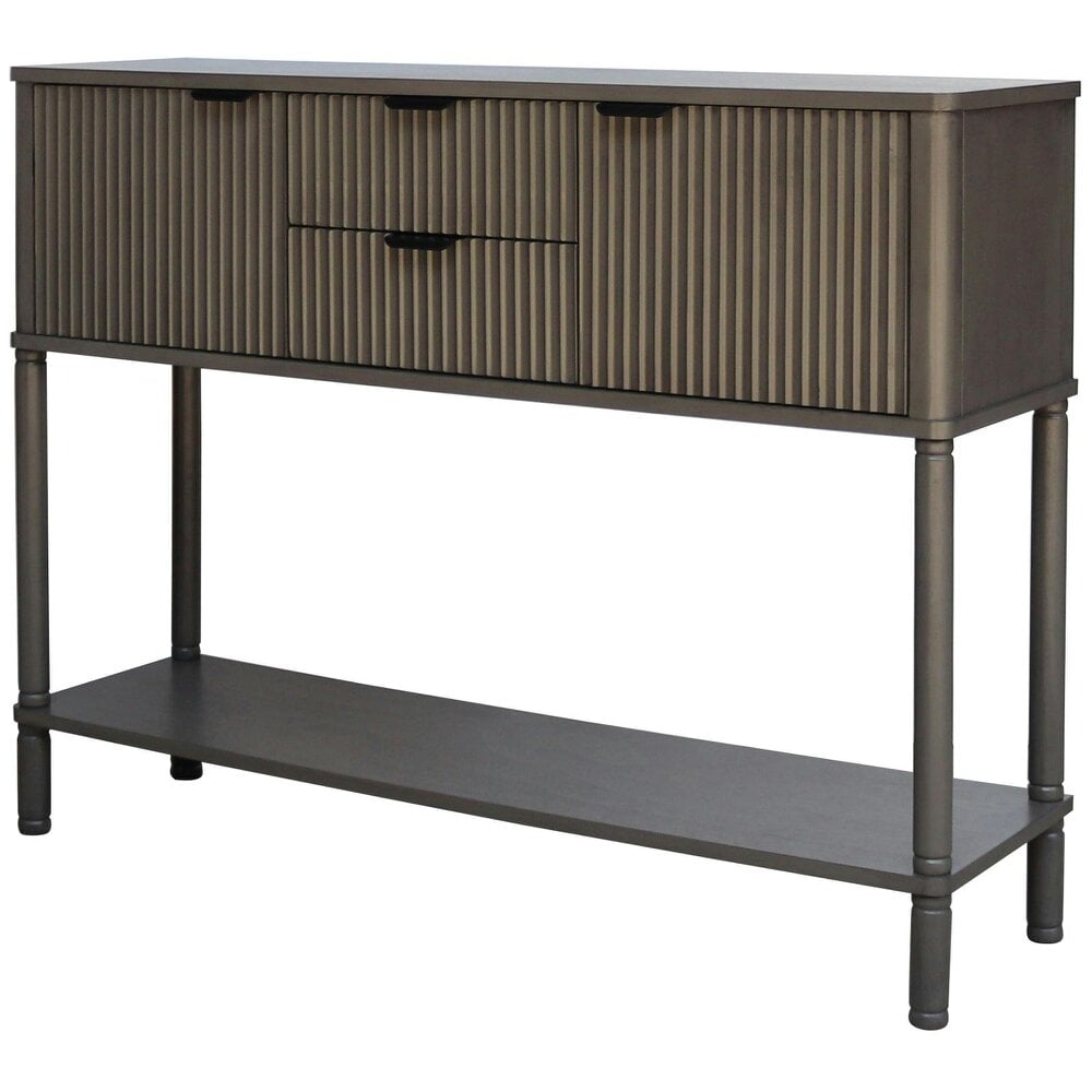 Wyld Haus Sagevale 2 Drawer 2 Door Ribbed Console Table