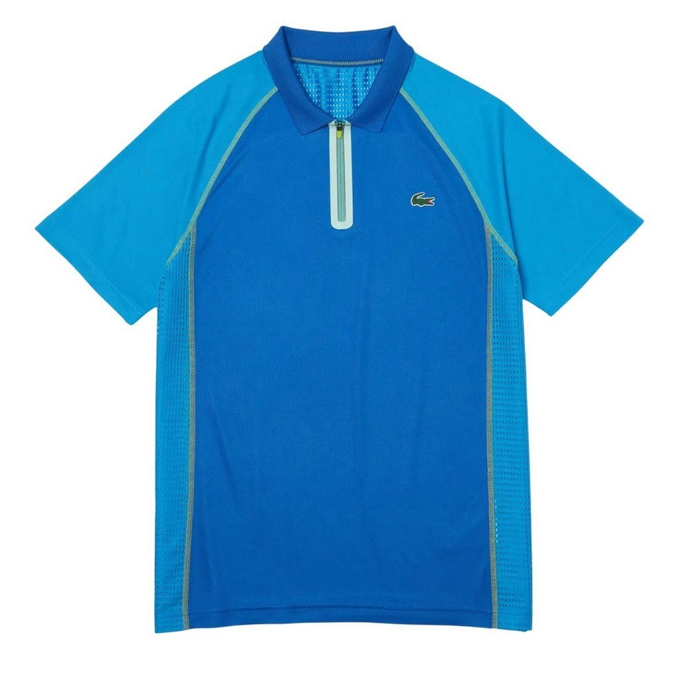 Lacoste Mens Recycled Polyester Tennis Polo Shirt - Blue