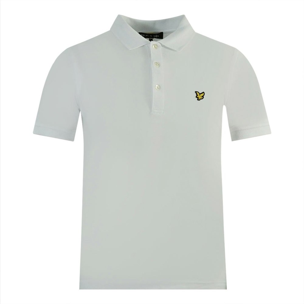 Lyle & Scott Lyle Scott White Plain Polo Shirt