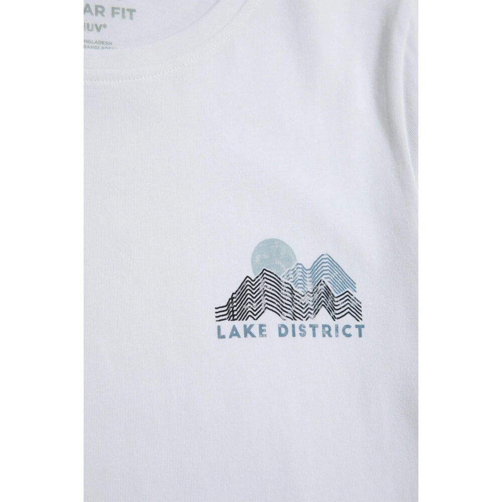 Mountain Warehouse Women´s Lake District Graphic Print Cotton T-Shirt - White