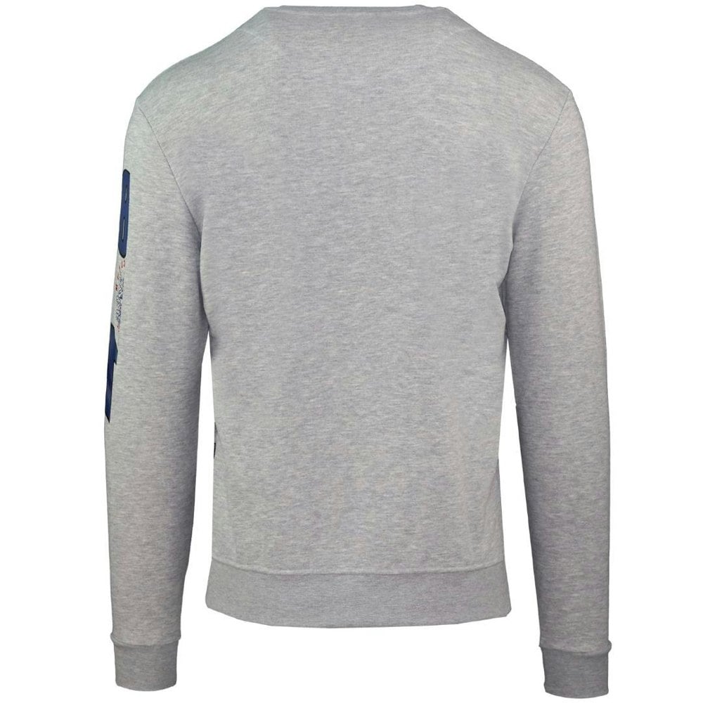 Aquascutum Embossed Circle Small Logo Grey Sweatshirt