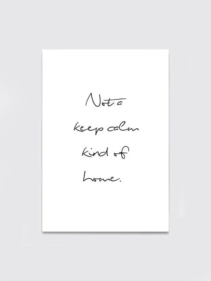 Keep Calm Wall Art Poster (A3) - Mina Print