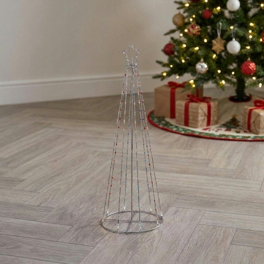 Garden Greatness Battery Operated Multi Action Lit Pyramid Tree Decoration